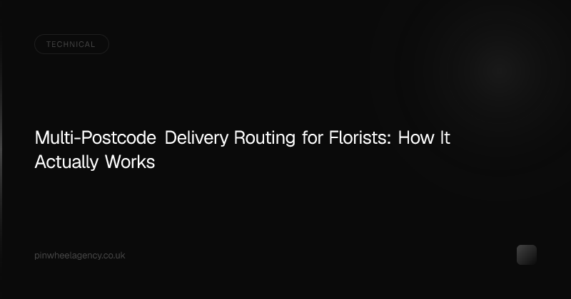Multi-Postcode Delivery Routing for Florists: How It Actually Works